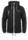 SOLID SDTilden Herren Übergangsjacke Herrenjacke Jacke mit Kapuze Kordelzug Reißverschluss Brusttasche Eingrifftaschen Regular fit, Größe:M, Farbe:Black (9000)