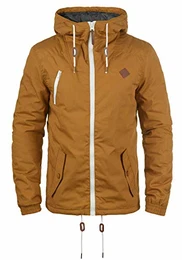 ! SDTilden Herren Übergangsjacke Herrenjacke Jacke mit Kapuze, Größe:S, Farbe:Cinnamon (5056)