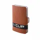 I-CLIP Original Miniwallet mit Geldklammer - Slim Wallet - Leder Geldbörse - Premium Portemonnaie - Kartenetui - Pure Nut