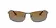 Ray-Ban Unisex RB3498 Sonnenbrille, Mehrfarbig (Gestell: Gunmetal-matt, Gläser: grau verlauf-braun polarisiert 029/T5), X-Large (Herstellergröße: 64)