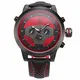 Shark Herren Armbanduhr 24 Stunden Zifferblatt XXL 5cm Extragroßes Uhrgehäusemilitär Sport SH207