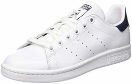 Unisex-Erwachsene Stan Smith Basketballschuhe, Weiß (Running White/New Navy), 43 1/3 EU