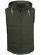 !Solid Dry Herren Weste Steppweste Outdoor Weste Mit Kapuze Und Stehkragen, Größe:M, Farbe:Dark Grey (2890)