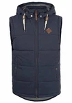 !Solid Dry Herren Steppweste Outdoor Weste Mit Kapuze Und Stehkragen Insignia Blue