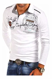 MT Styles Langarm Poloshirt Ambition T-Shirt R-0682 [Weiß,