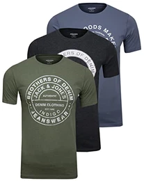 Herren Jeans Tee SS 22 3er, Set 1, M