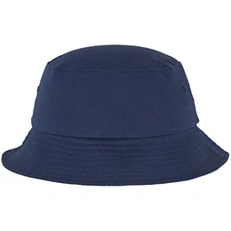 Cotton Twill Bucket Hat - Unisex Anglerhut für Damen und Herren, einfarbig, mit patentiertem Band, Farbe Blau, one size