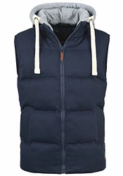 Blend Herren Steppweste mit Kapuze marineblau (701942)