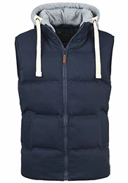 701942 – Ärmellose Weste – mit Kapuze – Herren Gr. 46 EU, marineblau
