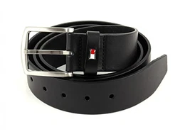 Herren Gürtel New Denton Belt 4,0 cm Ledergürtel, Schwarz (Black), 105 cm