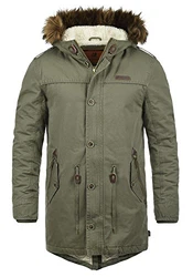 Indicode Herren Winter Jacke Parka Mantel Pulsoor Armee (600)