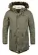 Indicode Pulsoor Herren Winter Jacke Parka Mantel Lange Winterjacke gefüttert mit Teddy-Futter und Kunst-Fellkapuze, Größe:M, Farbe:Army (600)
