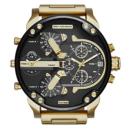 Herren Analog Quarz Uhr mit Edelstahl Armband DZ7333