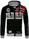 Geographical Norway Herren Hoodie Jacke Flyer, Schwarz, M