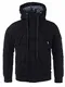 Young & Rich by Headline Warme Jacke Gefütterte Herren Winterjacke Kapuze Mantel, Schwarz, Gr. L