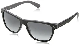 Herren S1953 Master 3 Wayfarer Sonnenbrille, MATT DARK GREY & LIGHT GREY FRAME/SMOKE GRADIENT LENS