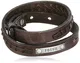 Fossil Herren-Armband Leder One Size, Braun