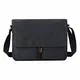Eshow Herren Canvas Freizeit Täglich Umhängetasche Schultertasche Damen Herren 14 Zoll Laptop Schwarz/Braun