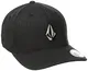 Volcom Herren Cap Full Stone Hthr Xfit Flexfit, Charcoal Heather, S/M