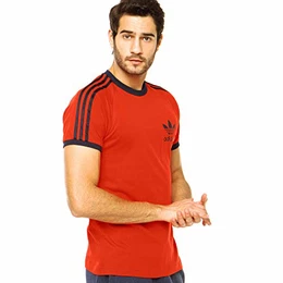 adidas Essentials Herren-Sport-T-Shirt Gr. M, Rot / Rot