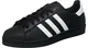 adidas Originals Superstar Foundation Herren Sneakers, B27140, Schwarz (Core Black/Ftwr White/Core Black), EU 40