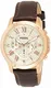 Fossil Herren Chronograph Quarz Uhr mit Leder Armband FS4991