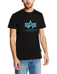Alpha Industries Herren Basic T-Shirt Black/Blue Alpha Industries Herren Basic T-Shirt Black/Blue