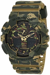 HerrenMulti Zifferblatt Quarz mit Resin Armbanduhr GA 100CM 5AER