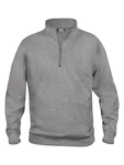 noTrash2003 Sweatshirt Half Zip by Clique Hellgrau/Grau/Dunkelgrau