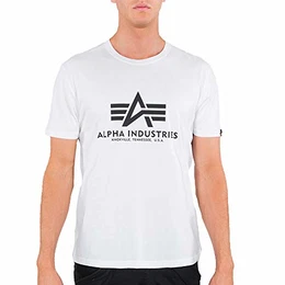 Basic Logo T-Shirt Logo Shirt, Größe:M;Farbe:White