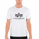 Alpha Industries Basic Logo T-Shirt Logo Shirt, Größe:M;Farbe:White