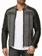 Redbridge Red Bridge Jacke Herren Biker Kunstleder Lederjacke Jacket mit gesteppten Bereichen (XXL, Grau)