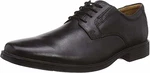 Clarks Tilden Plain Herren Derby Schnürschuh Schwarz/Black Leather