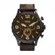 Fossil Herren Analog Quarz Uhr mit Leder Armband JR1487