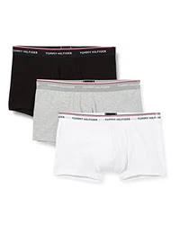 Herren 3p Lr Trunk Boxershorts, Schwarz (Black / White Grey Heather 004), M EU