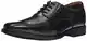 Clarks Herren Tilden Walk, schwarzes Leder, 43 EU