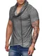 Red Bridge Herren Oversized Wide Collar Vintage T-Shirt ,Medium,Anthrazit