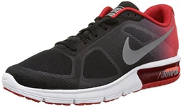 Herren Air Max Sequent Leichtathletik-Schuh, Mehrfarbig, Schwarz, Grau, Rot (Blk MTLC Cl Gry Unvrsty Rd Cl), 45.5 EU