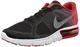 Nike Herren Air Max Sequent Leichtathletik-Schuh, Mehrfarbig, Schwarz, Grau, Rot (Blk MTLC Cl Gry Unvrsty Rd Cl), 45.5 EU