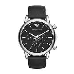 Herren Chronograph Quarz Uhr mit Leder Armband AR1828