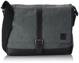 Denim PHIL 100031 Herren Umhängetaschen 33x28x10 cm (B x H x T), Grau (schwarz 60)