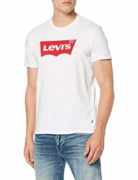 Levi''s Herren, T-Shirt, Graphic Set-In Neck, Weiß (WHITE 140), Gr. M