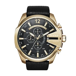Herren Chronograph Quarz Uhr mit Edelstahl Armband DZ4344
