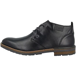 Herren Stiefeletten B1340, Männer Schnürstiefelette, schnür-Bootie übergangsschuh Maenner maennliche,schwarz,43 EU / 9 UK