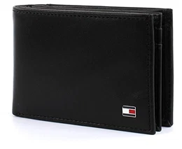 ETON MINI CC FLAP & COIN POCKET AM0AM00671 Herren Geldbörsen 11x7x2 cm (B x H x T), Schwarz (BLACK 002)