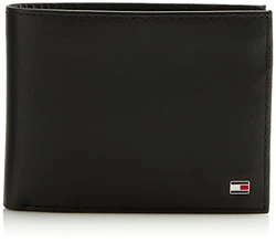 Tommy Hilfiger ETON CC Flap and Coin Pocket Herren Geldbörsen (AM0AM00652) Schwarz (AM0AM00652)