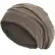 style3 Slouch Beanie aus atmungsaktivem, feinem und leichten Jersey Unisex Mütze Haube Bini Einheitsgröße, Farbe:Sandgrau meliert