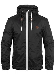 !Solid Mikras Herren Windbreaker Übergangsjacke Regenjacke Mit Kapuze, Größe:M, Farbe:Black (9000)