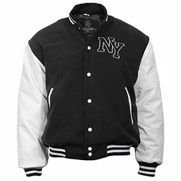 Herren Bunda-10370002 Jacke, Schwarz/Weiss, M EU