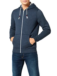 Herren Original Zipthru Lang - Regulär Regular Fit Kapuzenpullover Blau (BLACK IRIS-PT 002) M